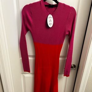 Scoop women’s colorblock assymetrical dress, NWT